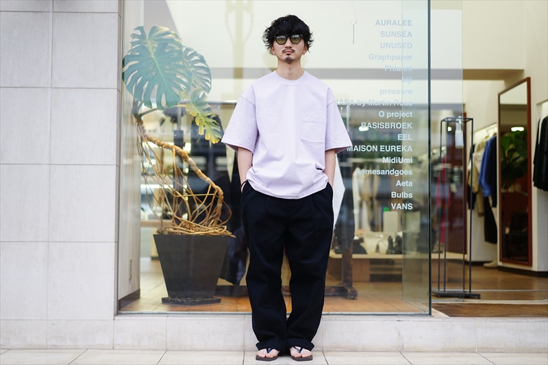 AURALEE(オーラリー)21SS Collectionの新作、STAND-UP Tee/Light