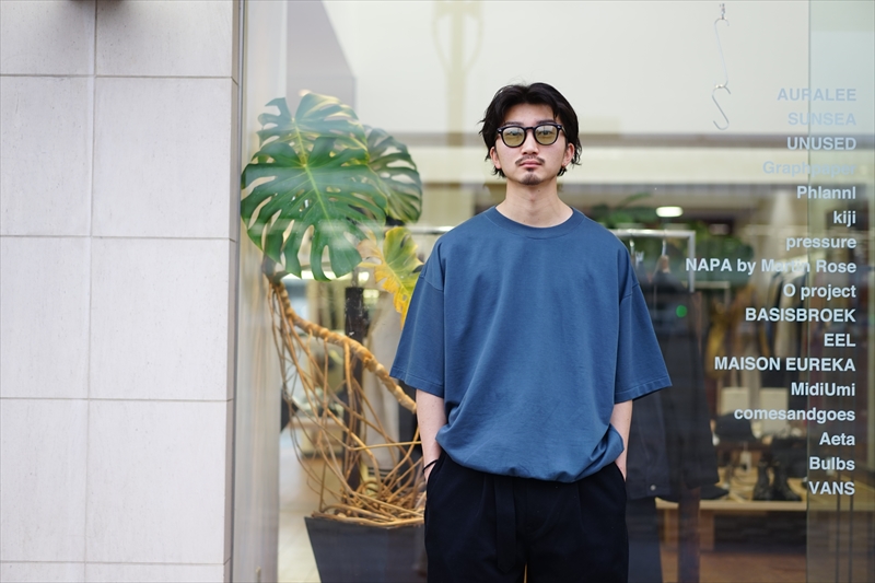 オーラリー SUPER HIGH GAUGE NAPPED SWEAT TEE