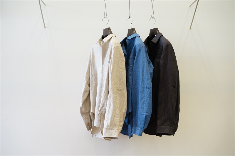 SUNSEA(サンシー) の新作、Johnny D.Linen Shirtを使ったスタイル
