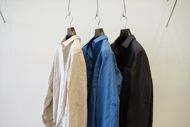 SUNSEA(サンシー)21SS Collectionの新作、Johnny D.Linen Shirt