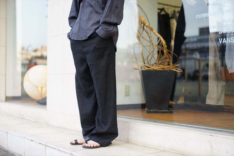 SUNSEA(サンシー)21SS Collectionの新作、Johnny D.Linen Shirt