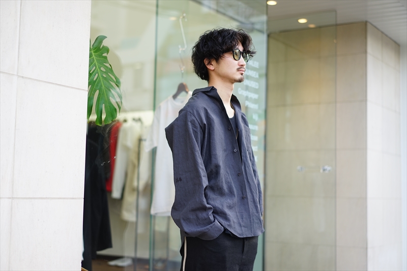 SUNSEA(サンシー)21SS Collectionの新作、Johnny D.Linen Shirt