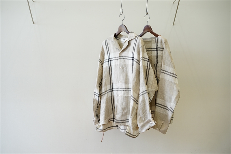 SUNSEA LINEN GIGOLO SHIRT