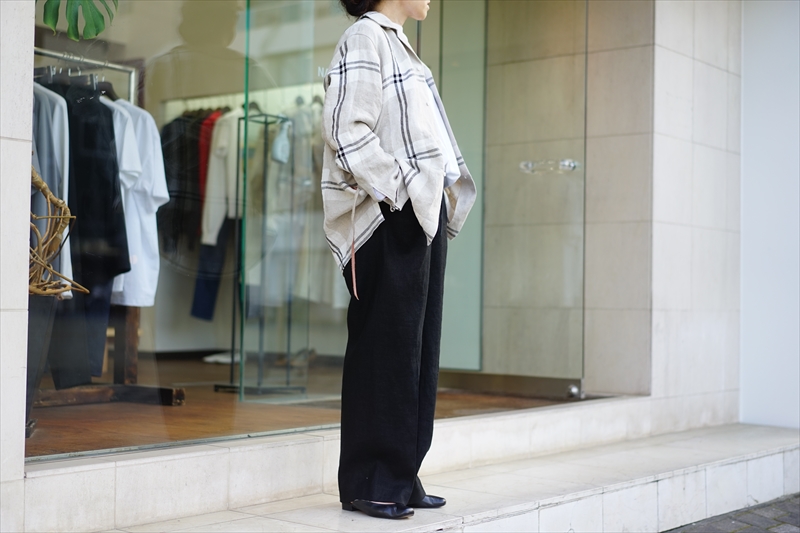 本日発売。SUNSEA(サンシー)21SS Collectionの新作、LINEN CHECK