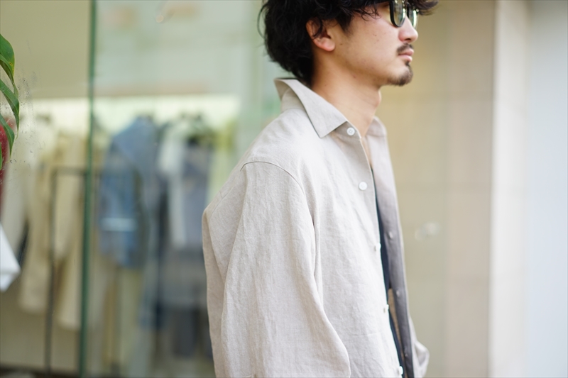 sunsea Johnny.d ホワイトシャツ SUNSEA - SUNSEA / サンシー | 2022SS | BANGLADESH LINEN w/耳