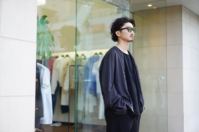 トップス sunsea 21aw t-shirt customized cardigan SUNSEA T-SHIRT CUSTOMIZED CARDIGAN/Blue