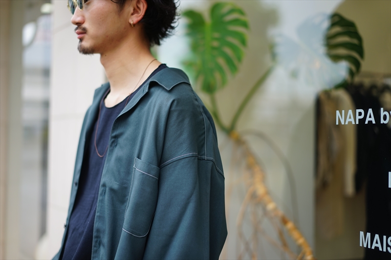 unused アンユーズド Open Collar Shirt US2013 unused アンユーズド Open Collar Shirt US2013
