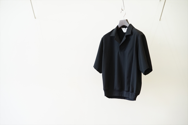 SUNSEA 21ss SNM-Blue2 w／耳Boat-neck shirt