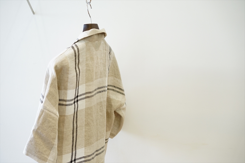 SUNSEA(サンシー)21SS Collectionの新作、LINEN CHECK FRIED SHRIMP