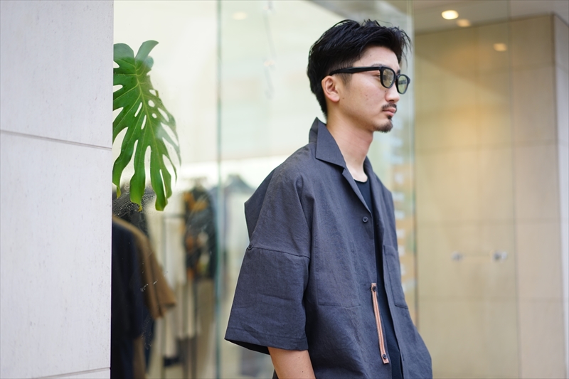 SUNSEA(サンシー)21SS Collectionの新作、Joe S.Linen Shirt/Blue