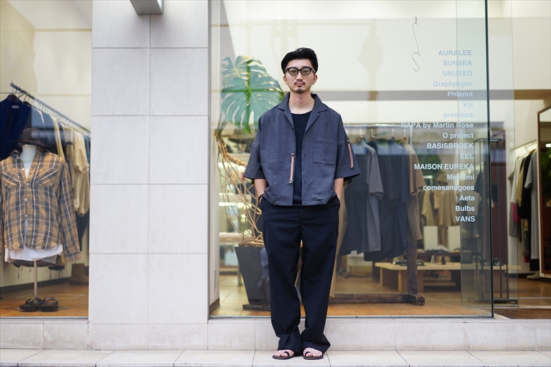 SUNSEA(サンシー)21SS Collectionの新作、Joe S.Linen Shirt/Blue ...