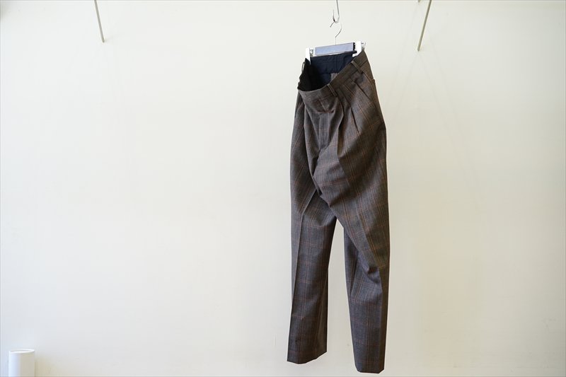 AURALEE(オーラリー)の新作、BLUEFACED WOOL CHECK WIDE SLACKS AURALEE(オーラリー)の新作、BLUEFACED WOOL CHECK WIDE SLACKS