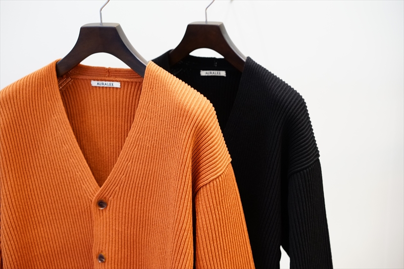 AURALEE 21AW SUPER FINE WOOL RIB カーディガン