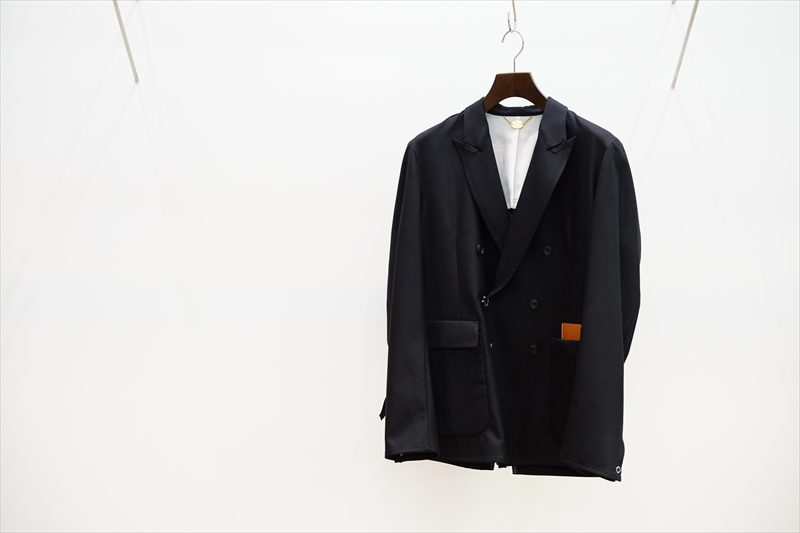SUNSEA(サンシー)21AW Collectionの新作、N.M Thickened w/耳 Double-Breasted Jacket
