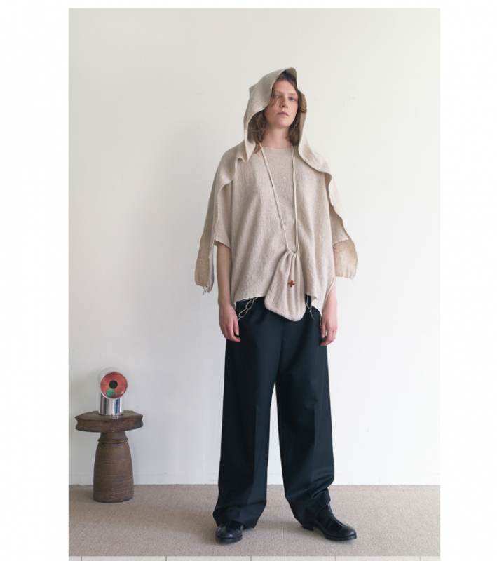 SUNSEA N.M THICKENED w/耳 WIDE PANTS-