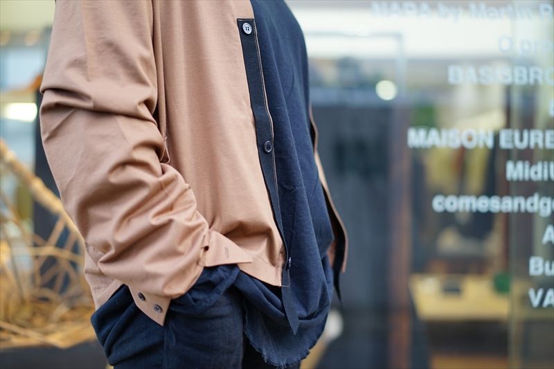 SUNSEA(サンシー)の新作、T-Shirt Customized Cardigan/MOCHAを
