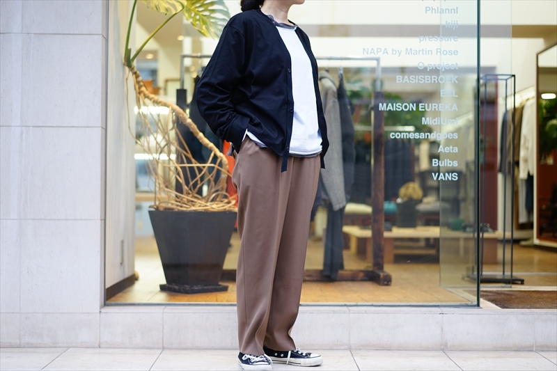 SUNSEA(サンシー)の利便性の高いCardiganを使ったスタイルサンプルのご