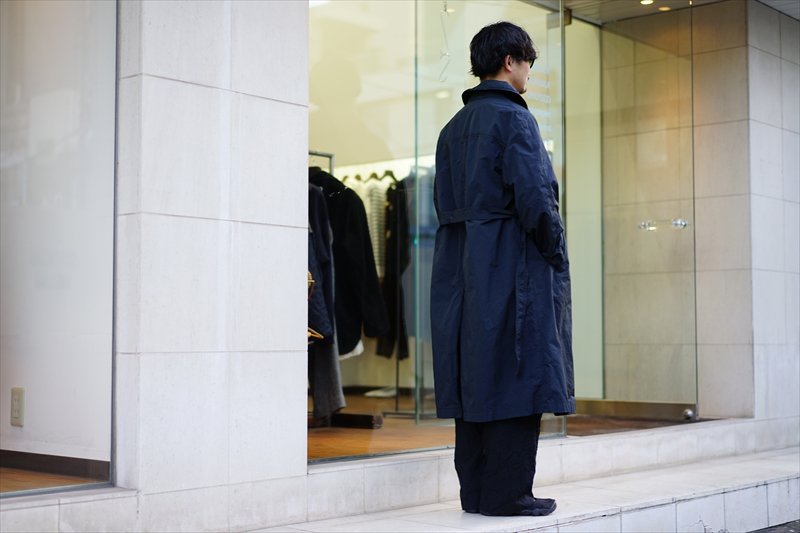 【期間限定】Graphpaper GARMENT DYED GOWN COAT 利便性の高いオーバーコート。Graphpaper(グラフペーパー)Garment Dyed