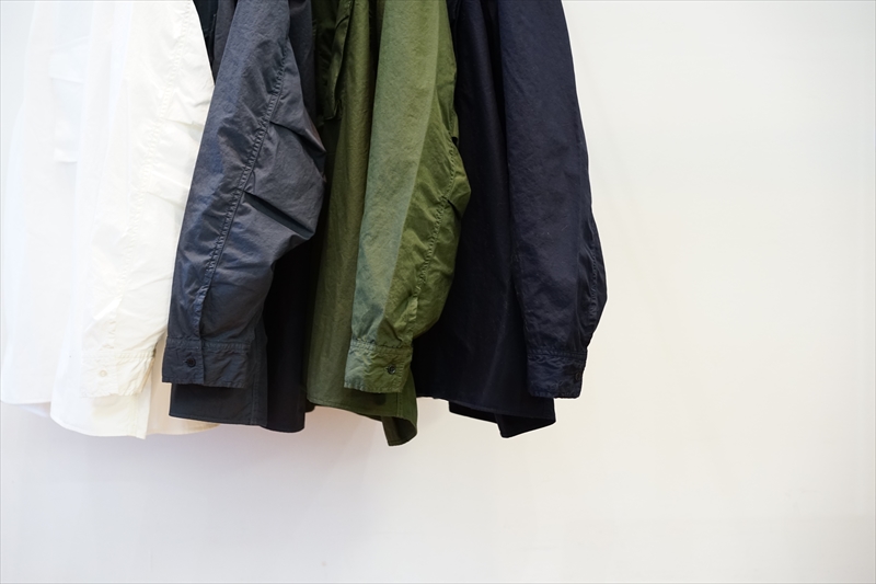 グラフペーパー Garment Dyed Poplin FatigueShirt Graphpaper 22SS Garment Dyed Poplin Fatigue Shirt