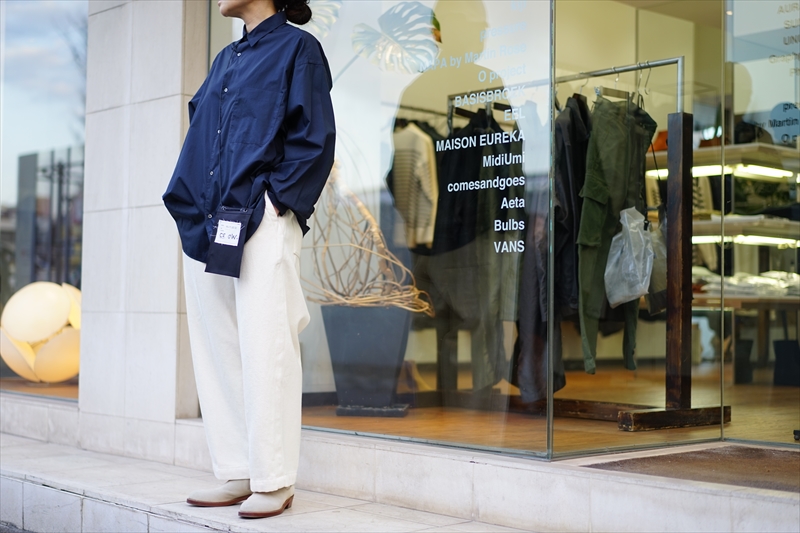 Graphpaper(グラフペーパー)の新作、Broad L/S Oversized