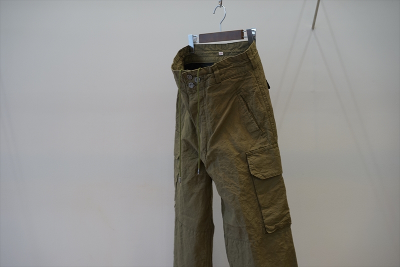 outil(ウティ)22SS Collectionの新作、PANTALON CHASELLES/Olive(OV