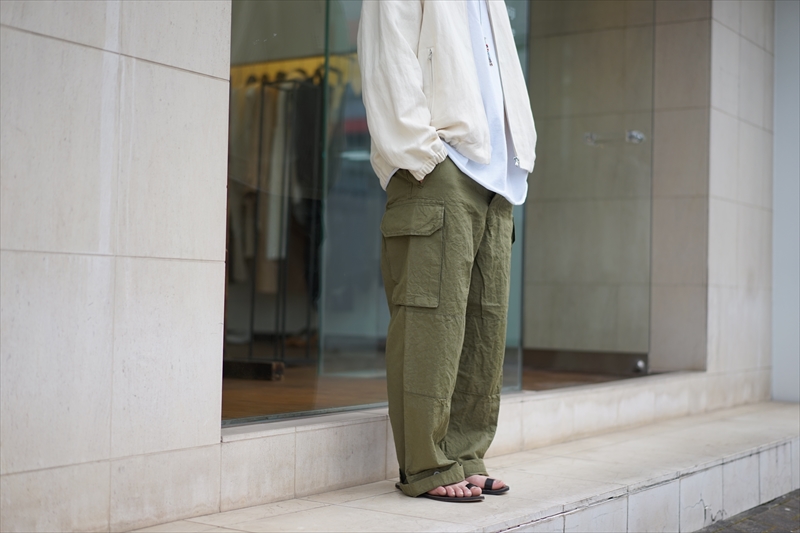 OUTIL ウティ Pantalon Chaselles outil(ウティ)22SS Collectionの新作、PANTALON CHASELLES/Olive(OV