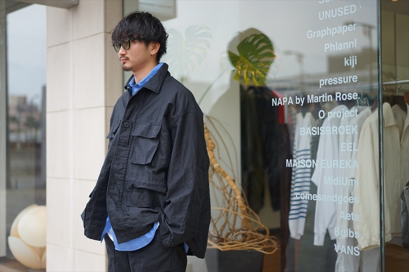 Graphpaper(グラフペーパー)22SS Basic Collectionの新作、Broad L/S