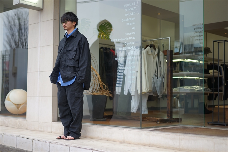 Graphpaper(グラフペーパー)22SS Basic Collectionの新作、Broad L/S