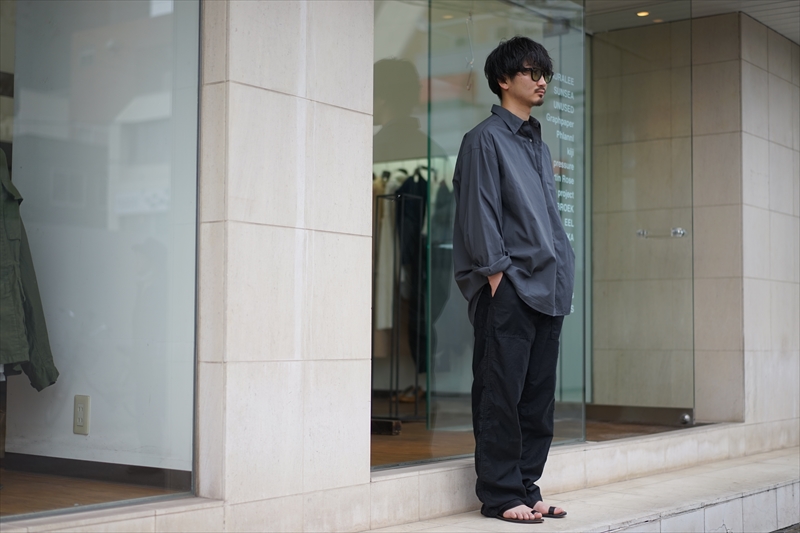 Graphpaper(グラフペーパー)22SS Basic Collectionの新作、Broad L/S