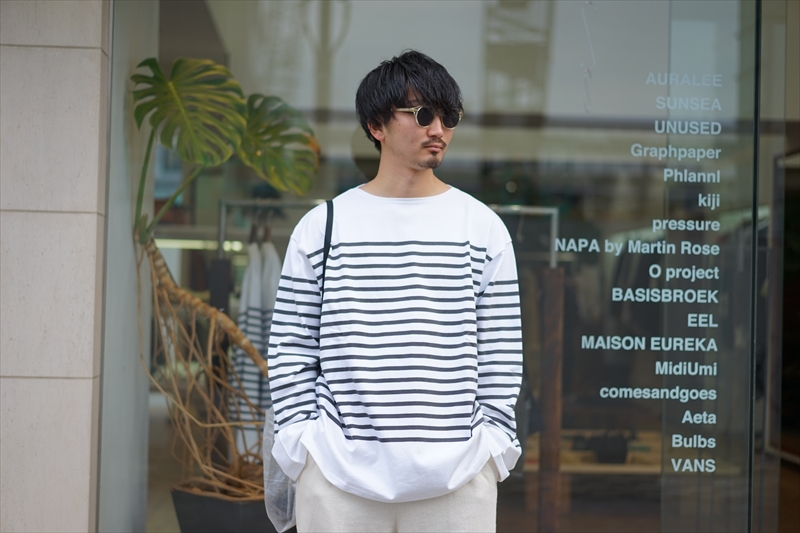 Graphpaper (グラフペーパー) Panel Border L/S Tee / パネル