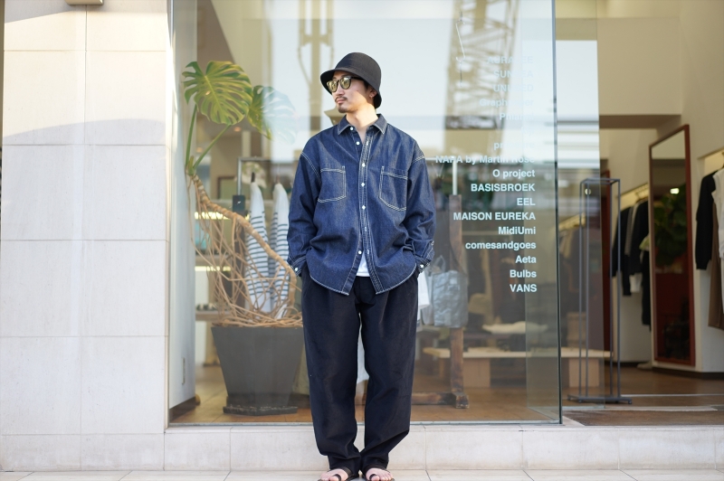 定番】 Graphpaper グラフペーパー Denim Shirt Size2 美品