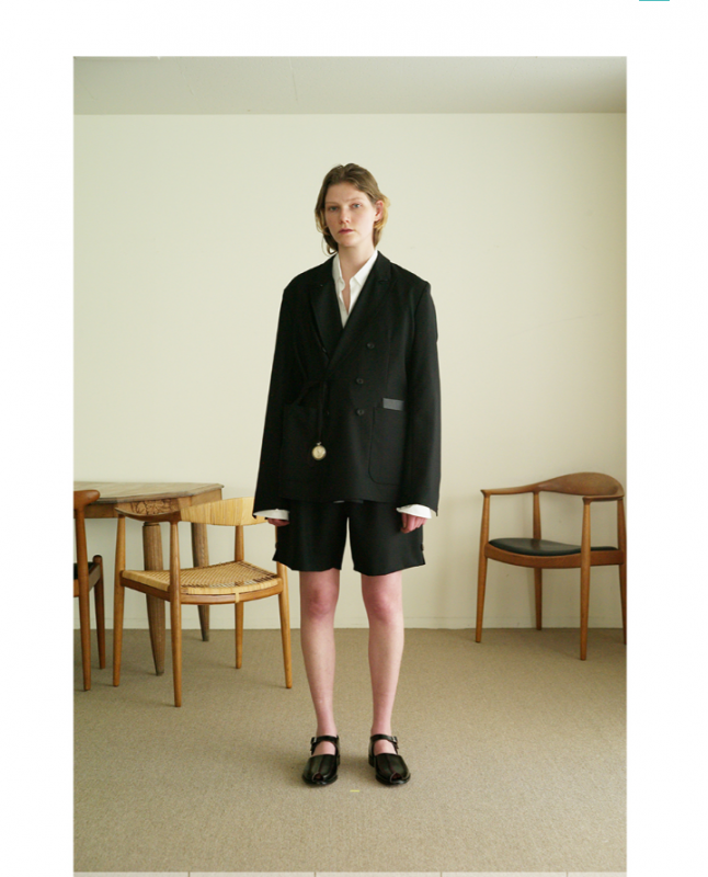 ベルギー製 22ss SUNSEA N.M Oxford w/耳 single jacket - 通販 - www