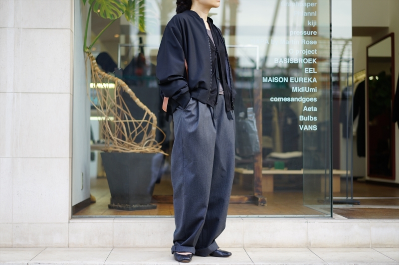 SUNSEA(サンシー)の新作、N.M Oxford w/耳 MA-1/BKを使った SUNSEA(サンシー)の新作、N.M Oxford w/耳 MA-1/BKを使った