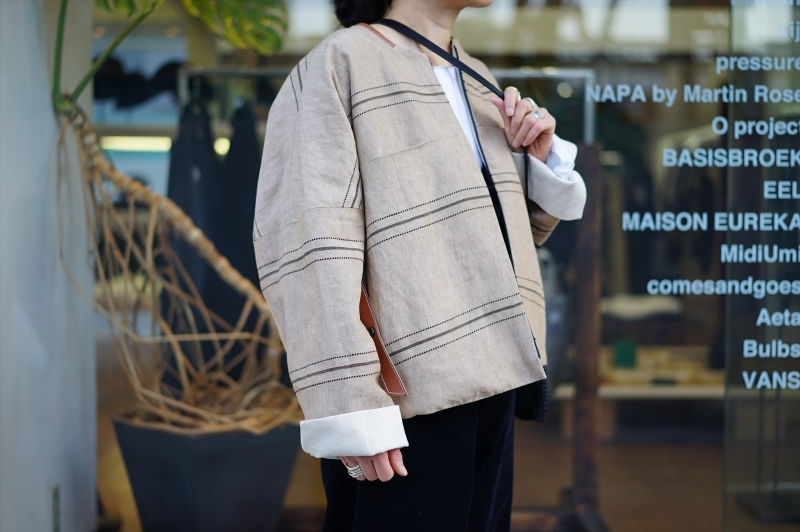 SUNSEA(サンシー)の新作、Bangladesh Morse Linen w/耳 Blouson SUNSEA(サンシー)の新作、Bangladesh Morse Linen w/耳 Blouson