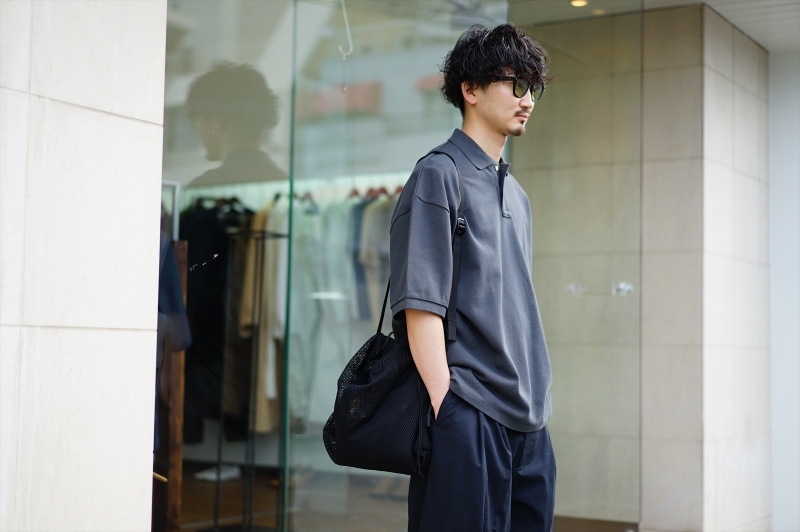 【新品】19SS Graphpaper Jersey Oversized S/S Pocket Tee グラフペーパー COMOLI ヤエカ オーラリー Tシャツ 白Tee ポケT 完売 美品19SS Graphpaper グラフペーパー Jersey Oversized Tee Navy GU191