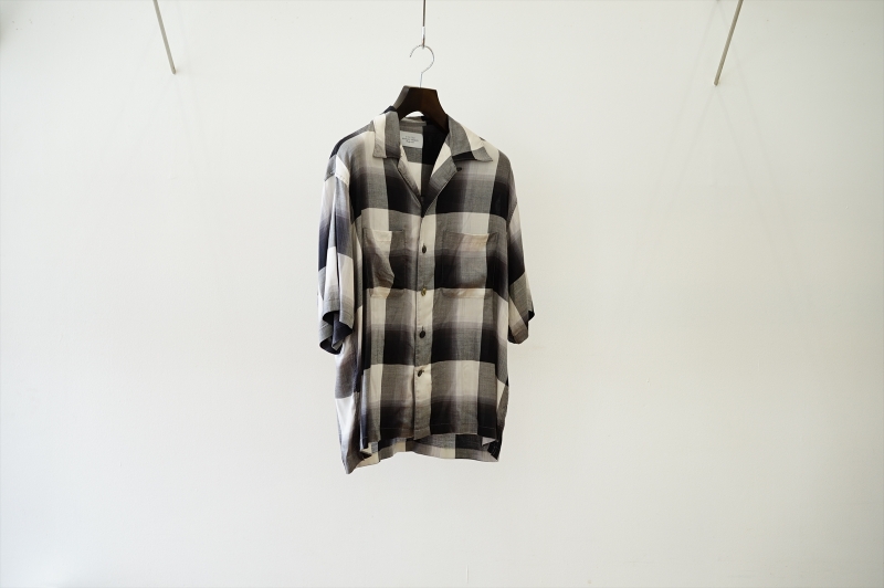 UNUSED(アンユーズド)22SS Collectionの新作、Ombre check open collar 