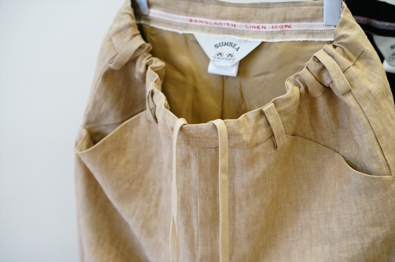SUNSEA(サンシー)22SS Collectionの新作、BANGLADESH LINEN w/耳 WIDE