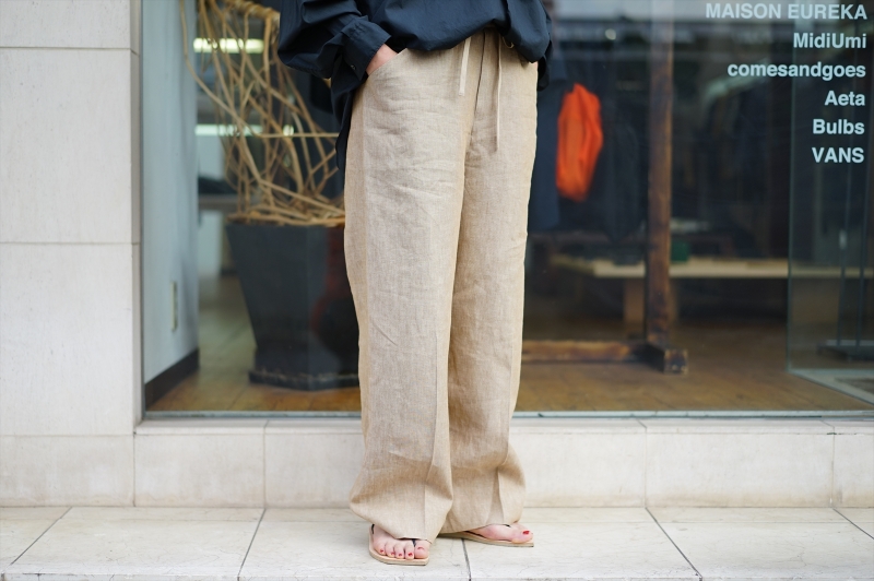 定価約5万!【SUNSEA】サンシー バングラデシュリネンワイドパンツ