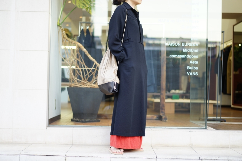 SUNSEA Bangladesh w/耳Linen Knapsack 22ss SUNSEA(サンシー)の新作、BANGLADESH w/耳 LINEN KNAPSACKを使っ