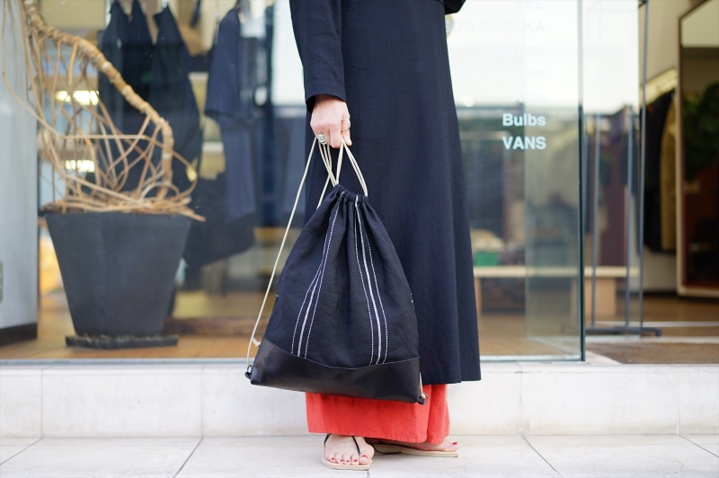 SUNSEA Bangladesh w/耳Linen Knapsack 22ss SUNSEA - 【美品】 SUNSEA / サンシー | 2022SS | BANGLADESH w