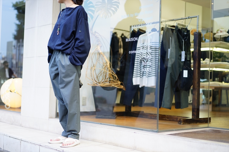 Typewriter Belted Pants グラフペーパー Graphpaper (グラフペーパー) Stretch Typewriter Chef Pants