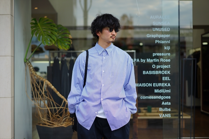 22AW]Graphpaper(グラフペーパー)22AW Collectionの新作、Broad Stripe