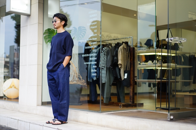 UNIVERSAL PRODUCTS(ユニバーサルプロダクツ)1TUCK DENIM PANTS/Indigo
