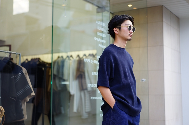 UNIVERSAL PRODUCTS(ユニバーサルプロダクツ)1TUCK DENIM PANTS/Indigo