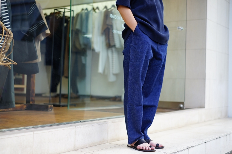 UNIVERSAL PRODUCTS(ユニバーサルプロダクツ)1TUCK DENIM PANTS/Indigo