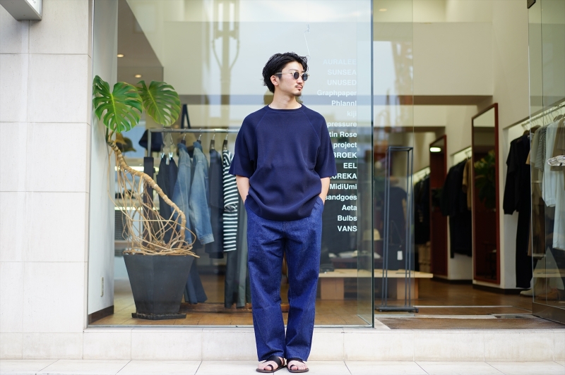 UNIVERSAL PRODUCTS(ユニバーサルプロダクツ)1TUCK DENIM PANTS/Indigo