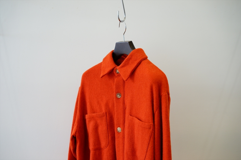 UNUSED(アンユーズド)22AW Collectionの新作、Alpaca Tweed Shirt