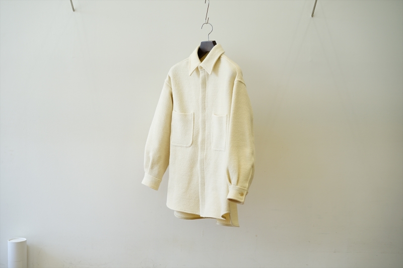 SHETLAND WOOL COTTON SHIRTS BLOUSON 22aw