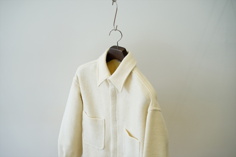 SHETLAND WOOL COTTON SHIRTS BLOUSON 22aw