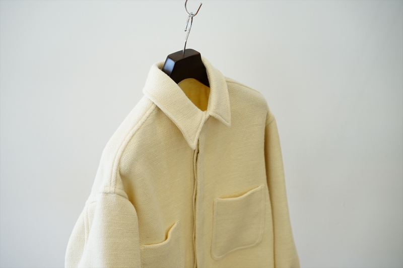 SHETLAND WOOL COTTON SHIRTS BLOUSON 22aw